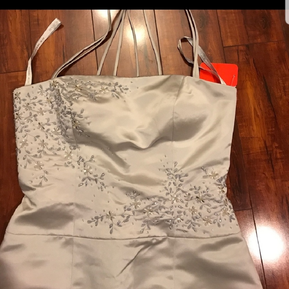 GORGEOUS silver gown